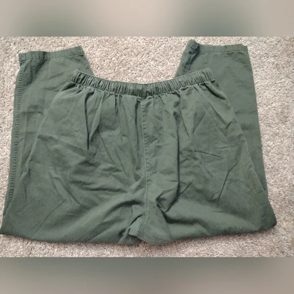 Fashion Bug Olive Green Wide Leg Drawstring Pants 18-20W - Picture 10 of 10